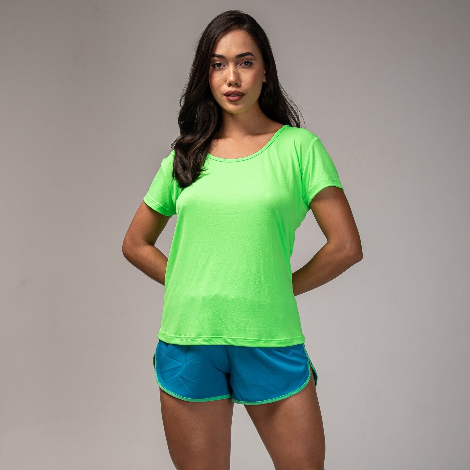 Camisa Run Manga Curta Verde - Imagem 2